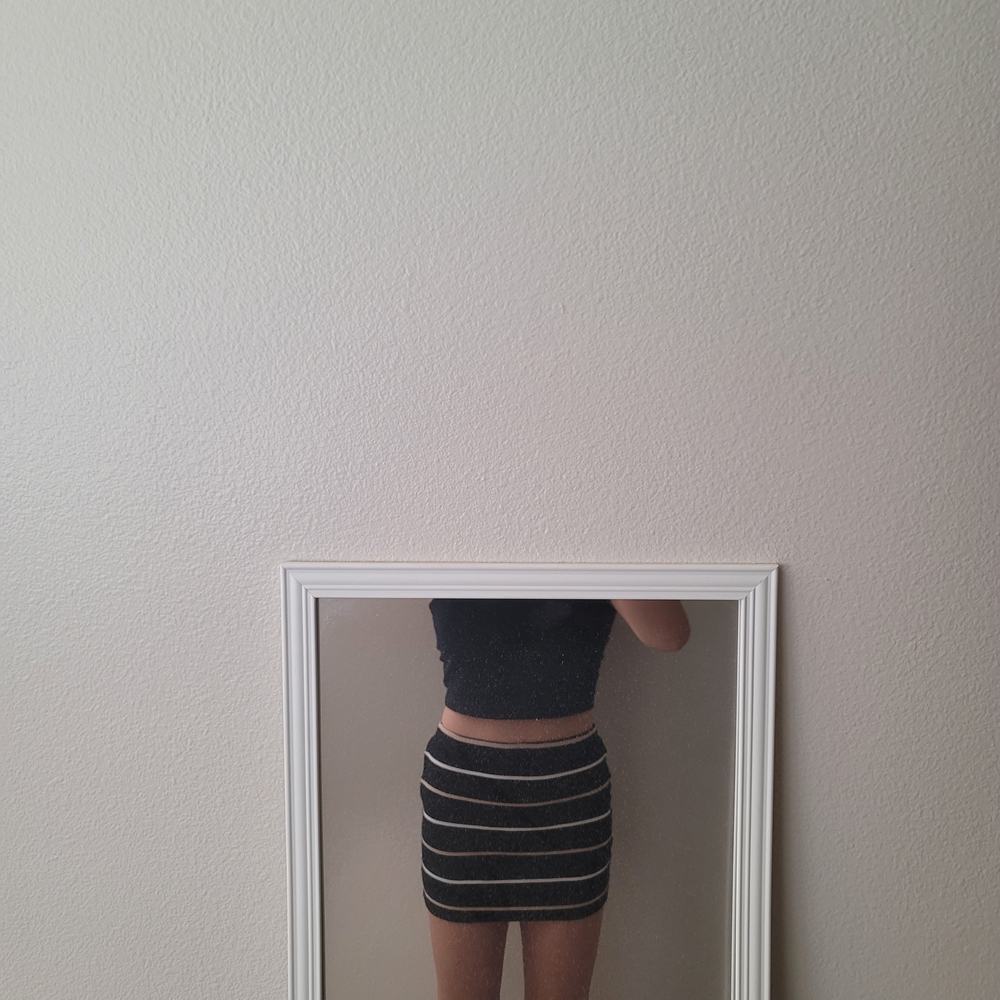Forever 21 Black and Cream Skirt